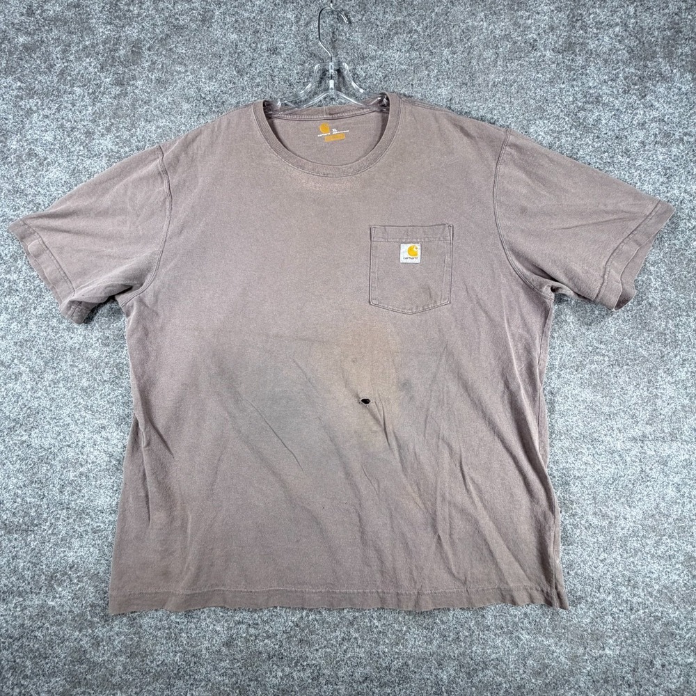Carhartt Iconic K87 Pocket T-Shirt Mens XL Charcoal Gray Comfort Original Fit